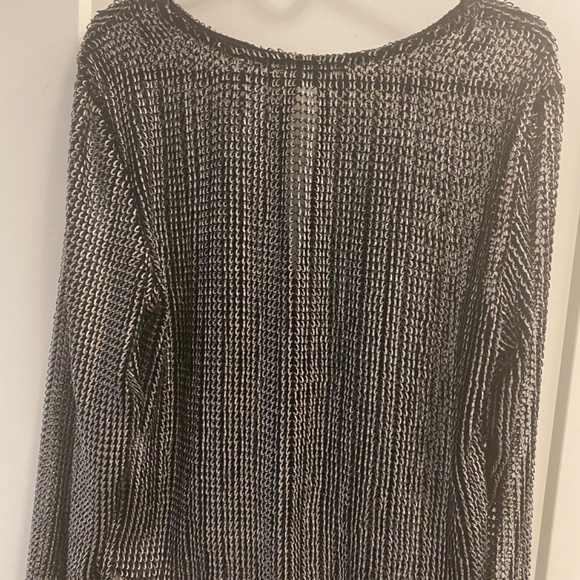 NWOT Metallic Sheer Blouse - Picture 2 of 4